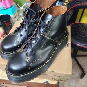 Doc martens church platform monkey boots, mens 12.
